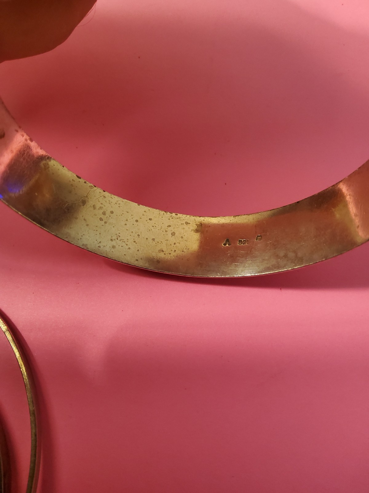 sterling silver scroll flower bangle bracelet lot… - image 5