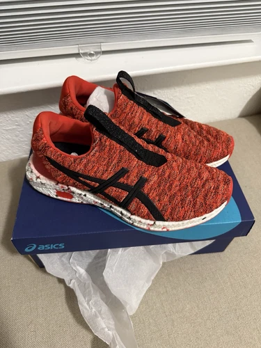 NUOVE scarpe da corsa Asics Hyper Gel T8fon uomo rosse multi taglia 8 con scatola