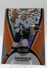 2025-26 UD Allure Orange Slice Parallel Clayton Keller 89 Utah Mammoth