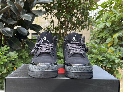 k*-様 Nike Air Jordan 3 Retro \"Black Cat\" Air Jordan 3 - 'Black Cat' - Kicks Lounge