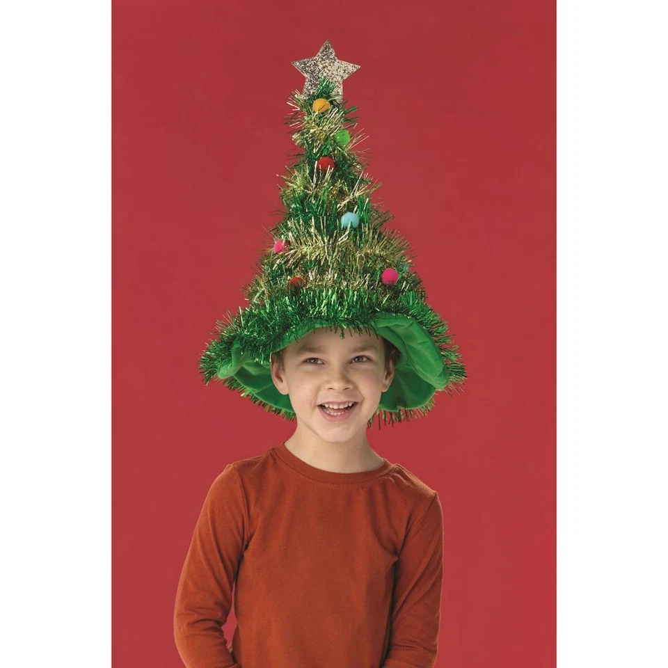 Mud Pie H5 Singing Tinsel Tree Hat One Size Fits Most 16010248 - Choose Color - Image 2 of 2