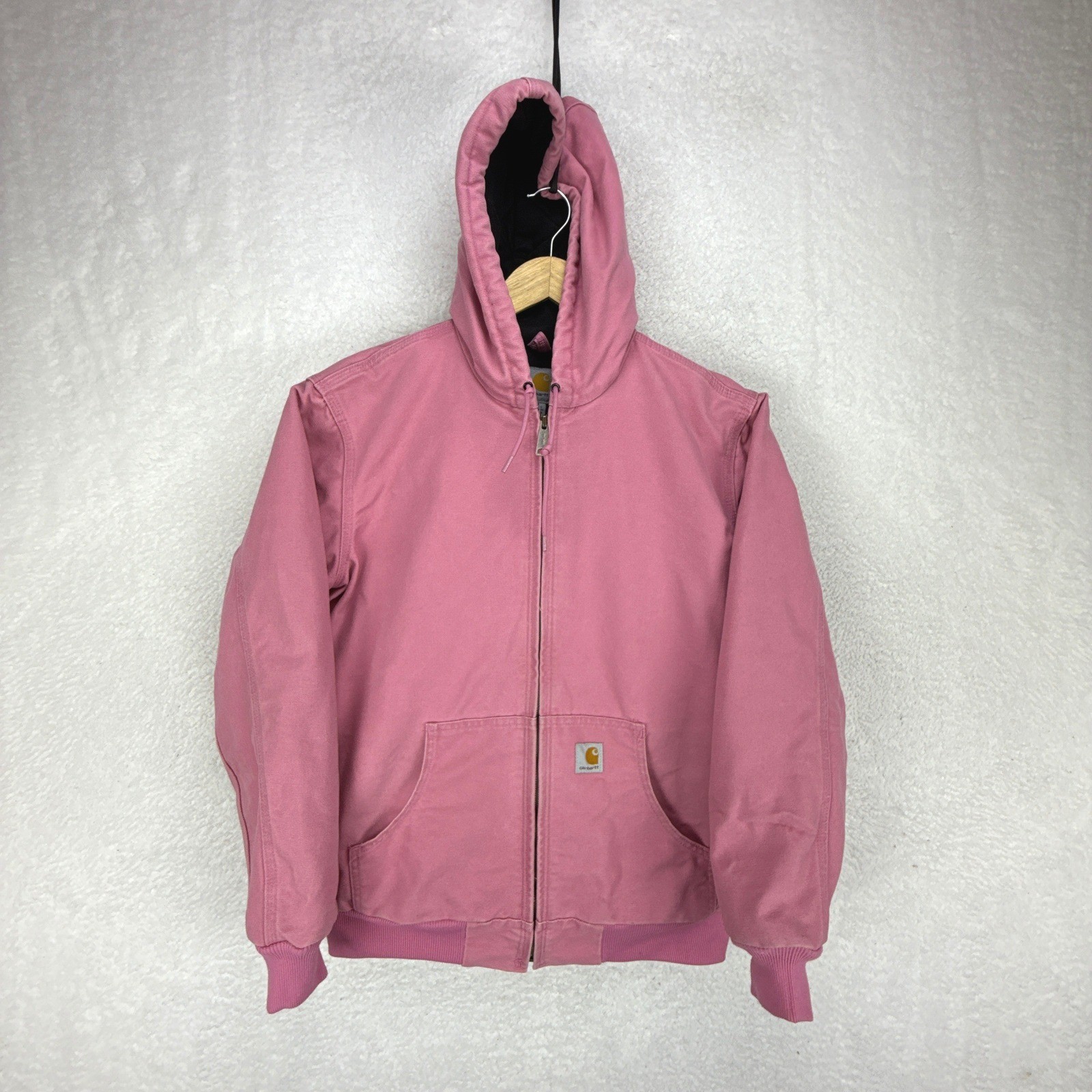 Carhartt Active Jacket Quilt Lined Womens Medium WJ130 PKR Pink Rose