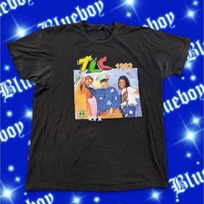 Cross colours TLC band tee, black with multi-coloured graphics