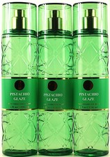 QTY 3 - Bath  Body Works PISTACHIO GLAZE Fine Fragrance Body Mist Spray 8Oz