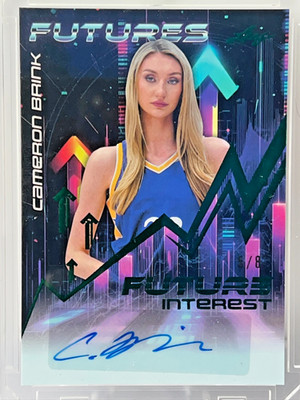2024 Leaf Futures Future Interest Cameron Brink Auto 5/8 Green AUTOGRAPH FI-CB1
