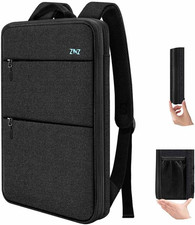 Slim Expandable Laptop Backpack 15 15.6 16 Inch Case, Water Resistant Travel B