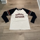 Harley Davidson Racing Division Men’s Colorblock Logo Long Shirt LARGE