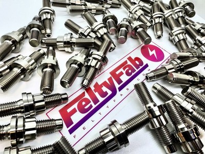 Titanium 4G63 Exhaust Manifold Stud Kit   Fits Evo 4-9, DSM & Galant VR4