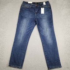 Judy Blue Jeans Womens 31 Blue Stretch Relaxed Fit Faded Pant Casual