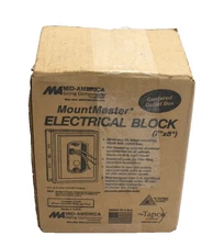 Mid America M00031002298 Mount Master Electrical Block 7" x 8" Smoke Pack Of 2