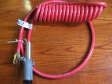 Genuine Pollak made in Boston USA  coiled cable J1067 with one 7 pin J5606 end