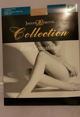 Jacyln Smith Collection Size A Control Sheer Nylon Lycra Pantyhose Bisque New