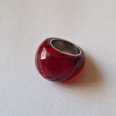 impolsanter sommerlicher Ring mit fassetierten glas zu Wahl ''BE YOUR SELF ''