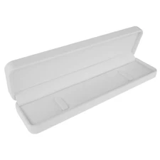 Lot of 12 White Leatherette Jewelry Bracelet Gift Packaging Boxes 