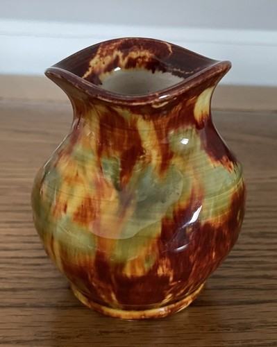 Jarrón naranja de cerámica vintage Ewenny Welsh Studio - Imagen 4 de 6