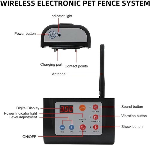 Wireless Dog Fence Electric Training Collar 2-in-1, Safe original $100 - Picture 3 of 9