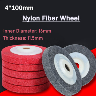 4''100mm Nylon Fiber Wheel Abrasive Polishing Buffing Disc Pad for Angle Grinder