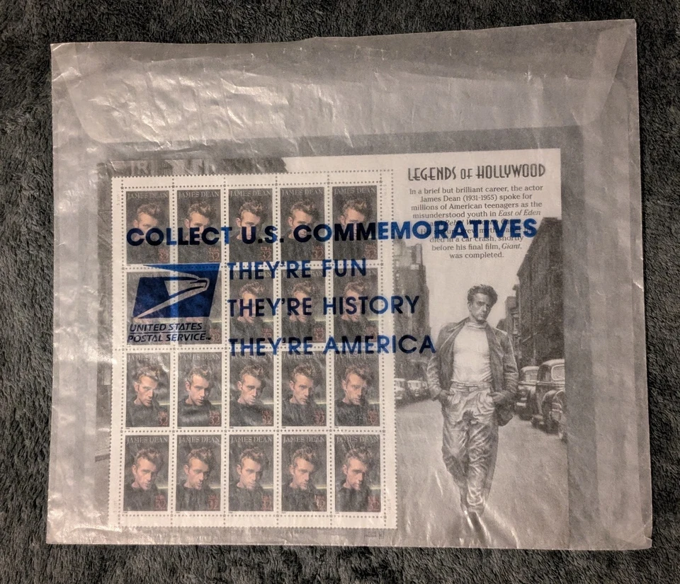 James Dean Legend of Hollywood - sheet of 20 - Image 3 of 3