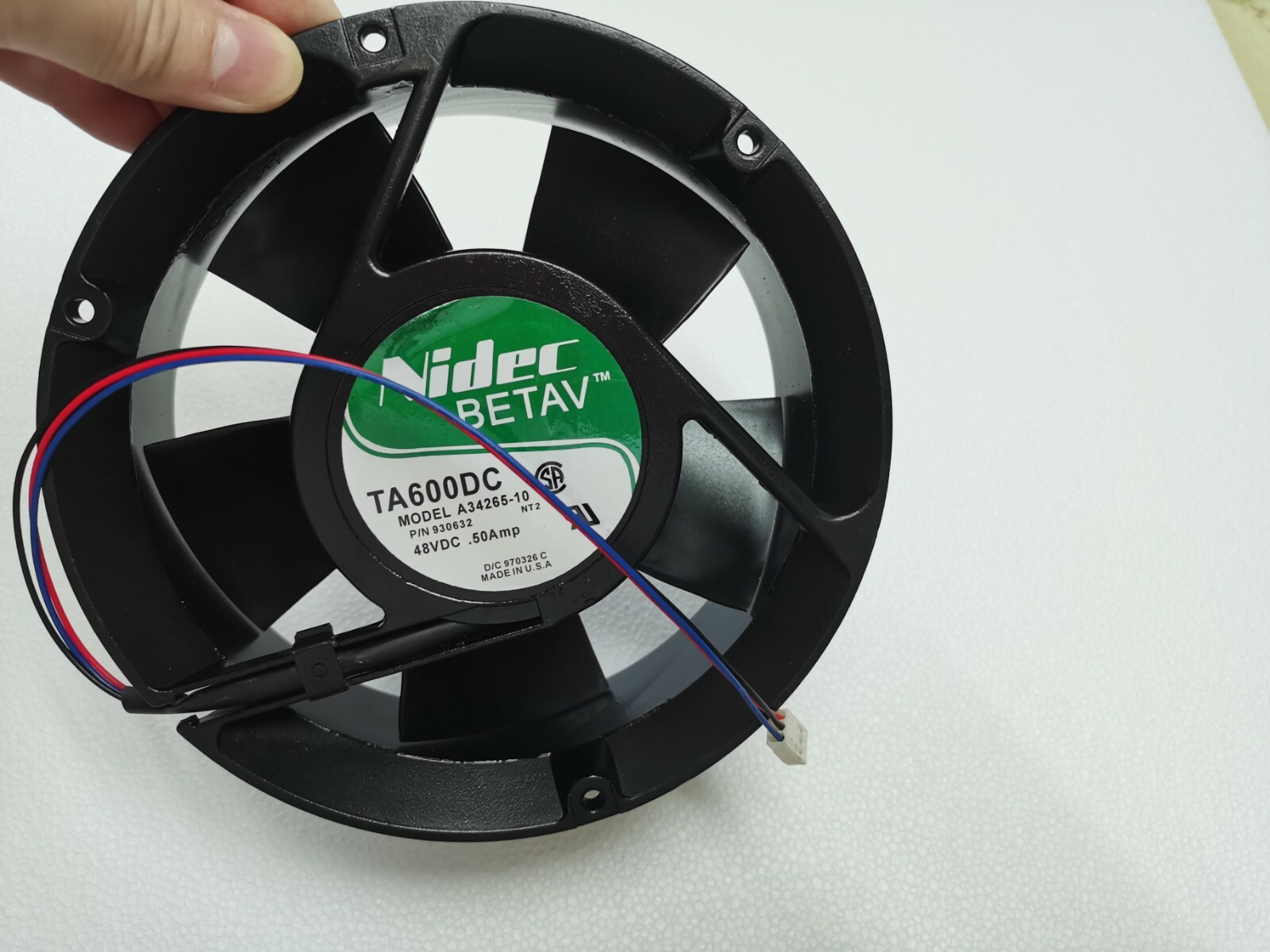 1Pcs For NIDEC TA600DC A34265-10 48V 0.50A cooling fan #M463A QL 
