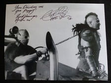 MAD MAX II signed autograph signed on 30x40 photo VERNON WELLS & KJELL NILSSON