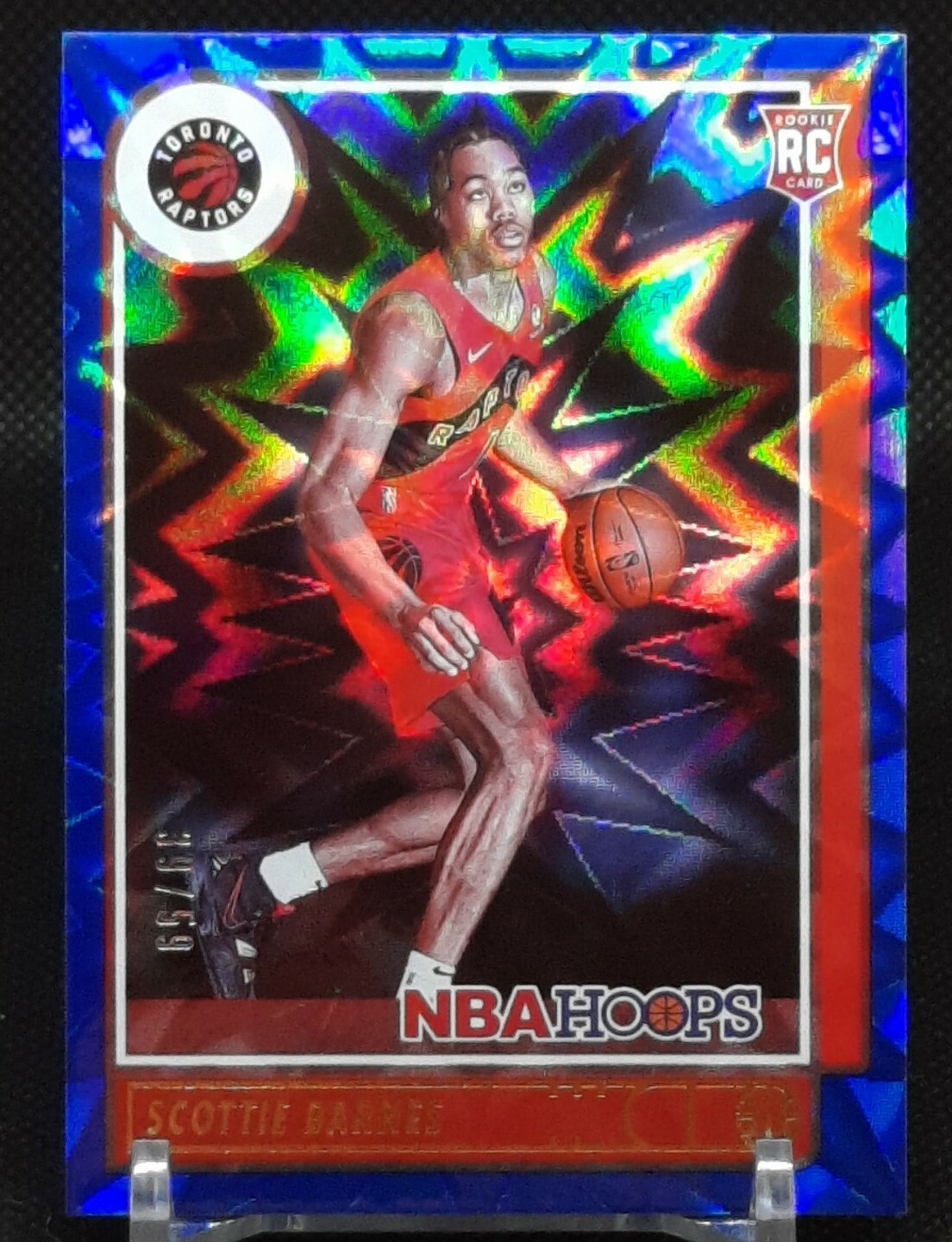 SCOTTIE BARNES 2021-22 HOOPS BASKETBALL BLUE EXPLOSION RC #/59 CARD #227 RAPTORS