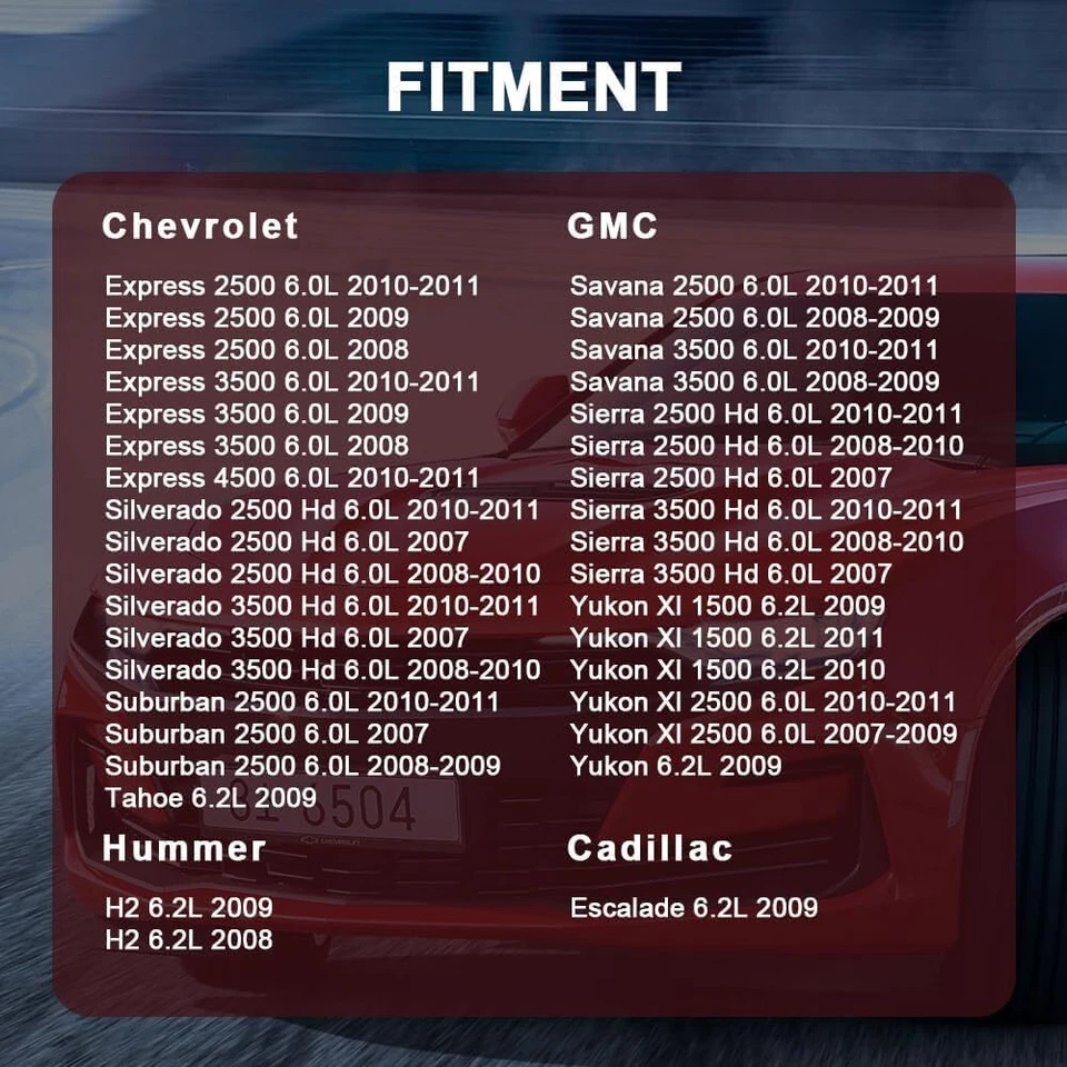 Head Gasket Bolts Kit For 07-11 Chevy Tahoe GMC Cadillac Hummer H2 6.0L 6.2L V8 - Image 3 of 4