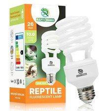 UVB Reptile Light 10.0 26W Desert UVA UVB Bulb for Reptiles Compact Desert Te...