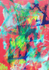 SALVATORE MAGAZZINI: "Informale", Olio/Pezzo Unico, Firmato con Autentica. RARO!