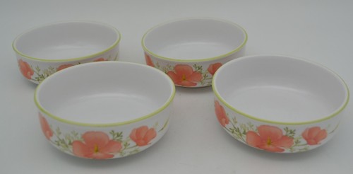 Lot of 4 Noritake Japan Progression Brightside 9079 Fruit/Dessert Bowls 4 1/2" - Picture 2 of 9