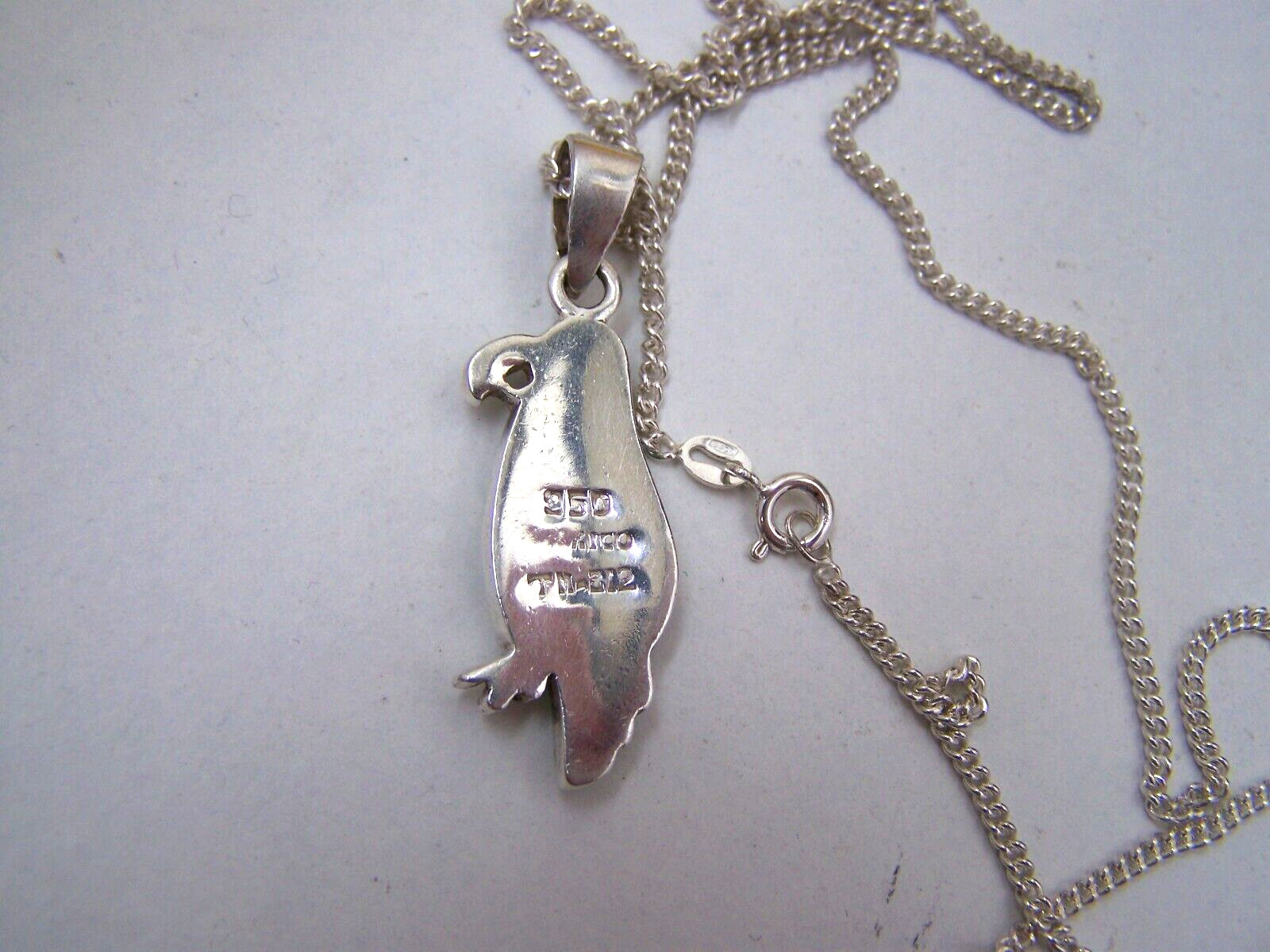 VINTAGE 950 SOLID STERLING SILVER OPAL DOUBLET PA… - image 10