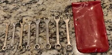 Oxwall Wrench Ignition Wrenches w/ Pouch USA 8 Wrenches Vintage Tool Set