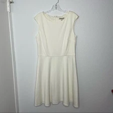 New Dressbarn Fit and Flare Dress in White size 12