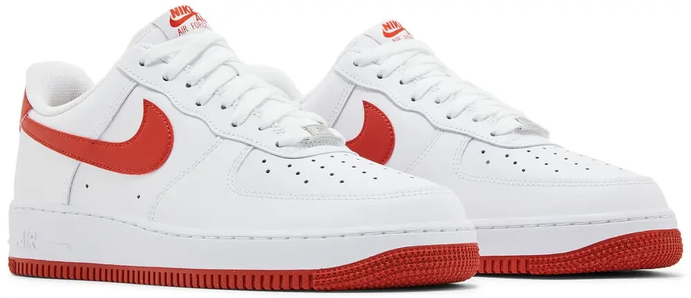 Nike Air Force 1 '07 White Dragon Red FJ41469-106 Men's Sizes