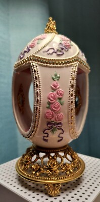 Franklin Mint House of Faberge Musical Carousel Egg 24k Gold