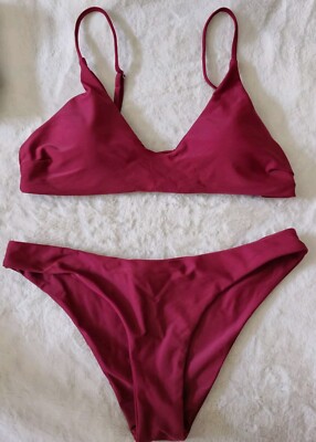 Zaful Burgundy Swimsuit ,sz Medium. 