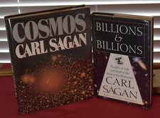 Carl Sagan COSMOS 1980 HB/DJ & Billions & Billions 1997 NICE!