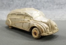 VTG SUN RUBBER CAR ART DECO STREAM LINE BUS ABOUT 4" LONG 1930s 40s