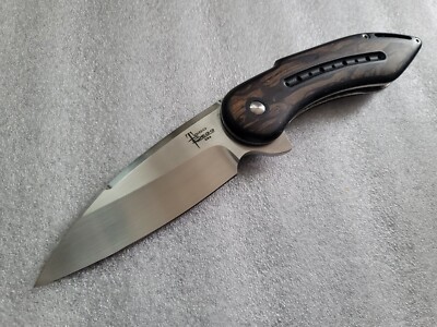 Todd Begg Custom Glimpse, Hand Satin, Silver Vine Inlays, Cracked Ice