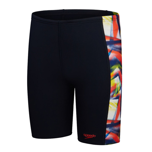 Speedo Boys Digital Panel Jammer - True Navy/Watermelon/Bitter Lime ...