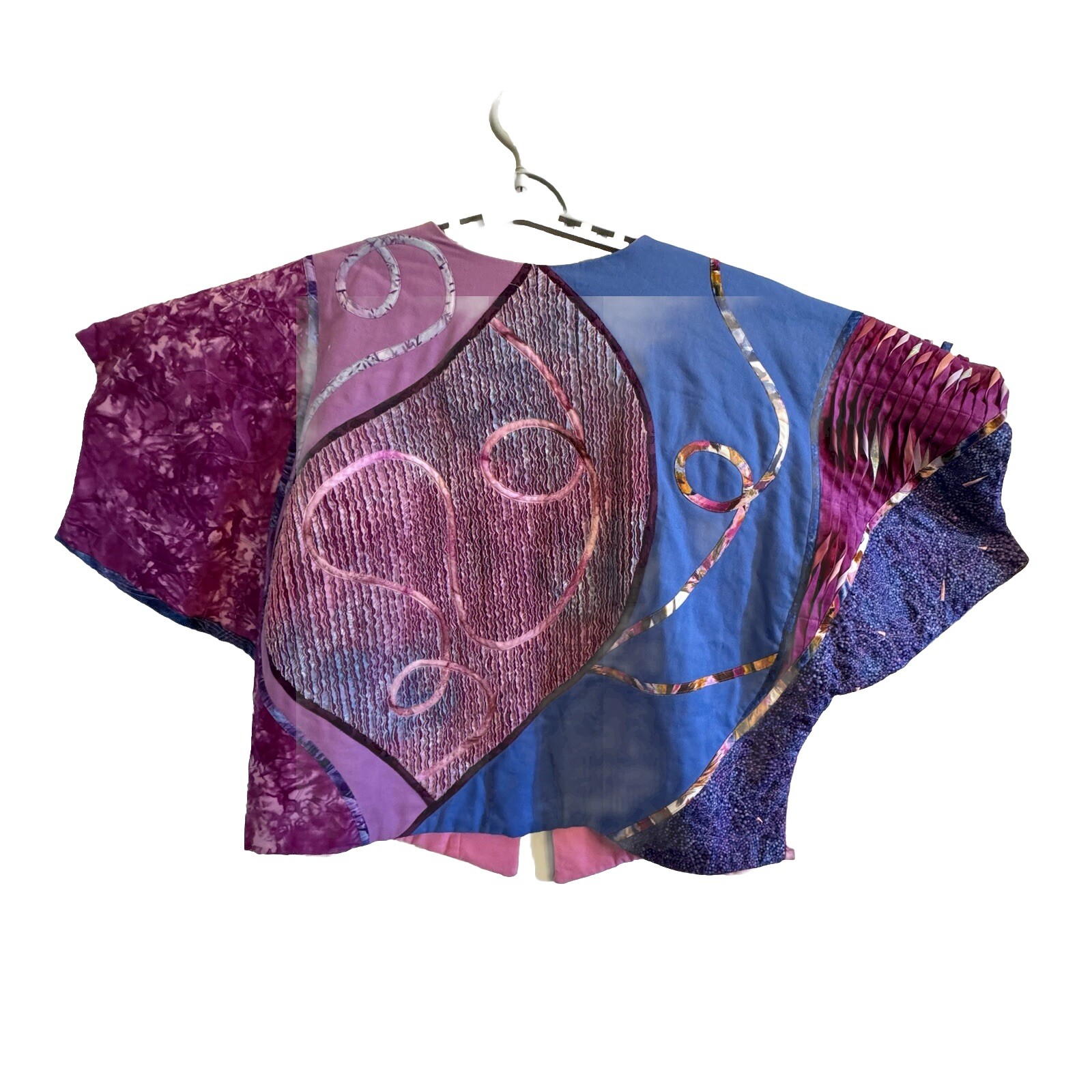 Unique Handcrafted Reversible Patchwork Jacket Cu… - image 5
