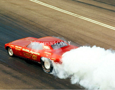 ''BIG'' John Mazmanian 1972 Plymouth 'Cuda NITRO Funny Car PHOTO! #(220)