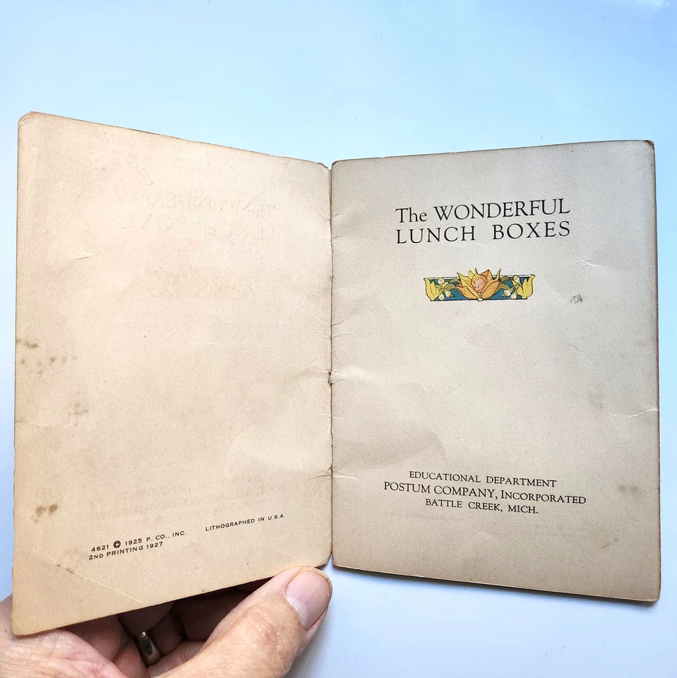 The Wonderful Lunch Boxes booklet. Post Cereals 1927. Shirley Kite illustrations - Image 3 of 4