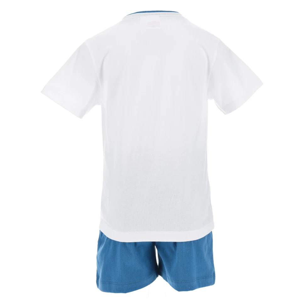 COMPLETO SHORT + T-SHIRT AVENGERS MARVEL BAMBINO 100% COTONE - EX1033BIANCO - Immagine 2 di 4