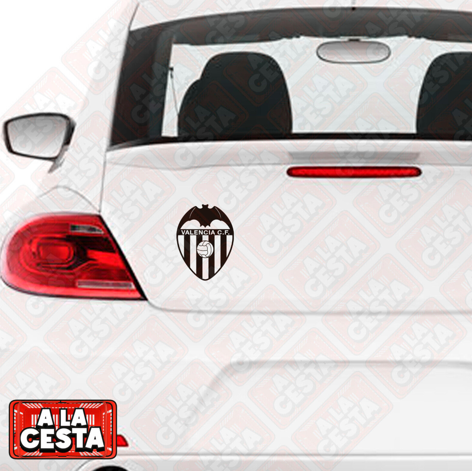 Vinilo decorativo equipo futbol escudo Valencia Club Liga coche pegatina
