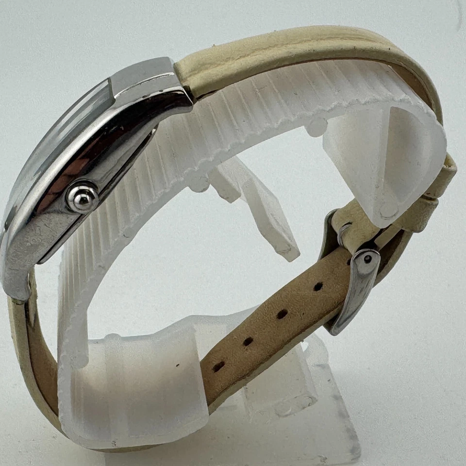 Reloj de Cuarzo Tom Tailor Vintage Mujer 30m Plata Barril Acero Cuero Nuevo Batería Foto 4 de 4