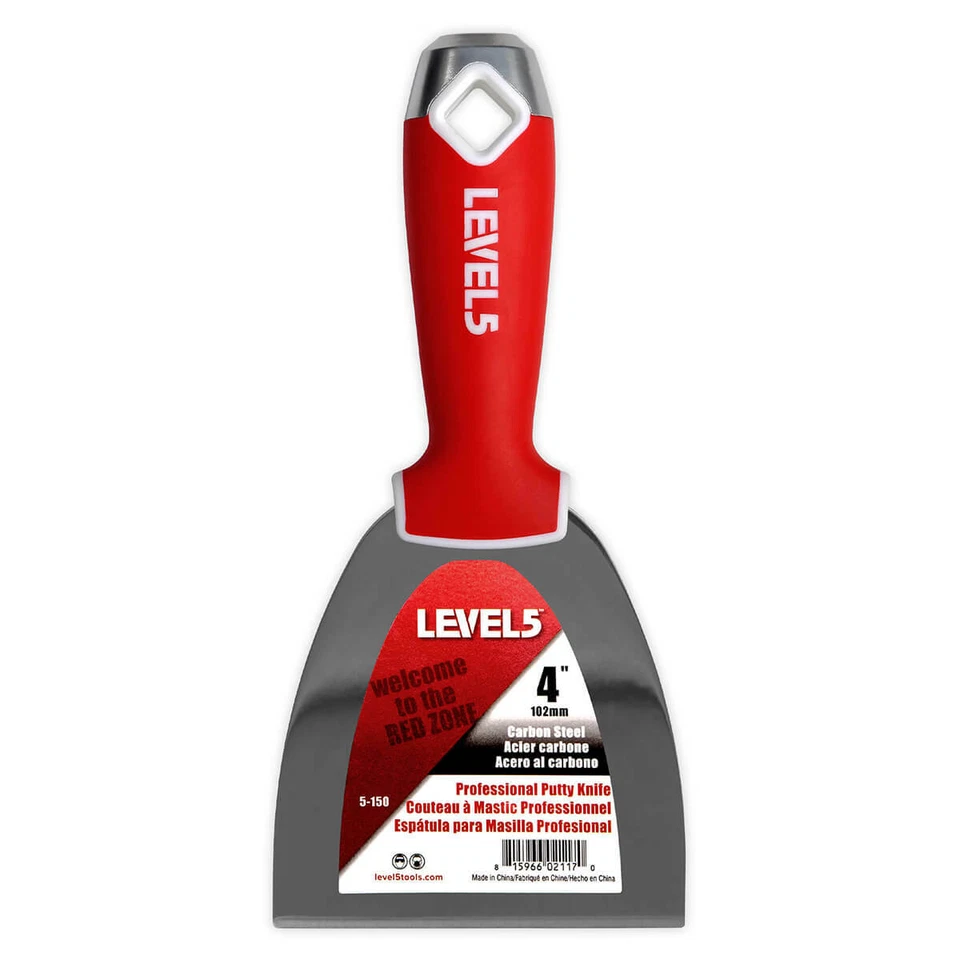 5 Piece Drywall Putty Knife Set Carbon Steel | LEVEL5 | 5-603 - Image 2 of 4