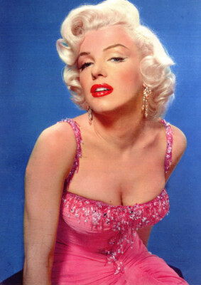 A Marilyn Monroe Sexy Red Lips And Nice Pink Dress 8x10 Photo Print | eBay