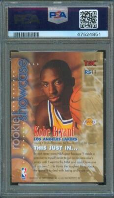 その他 1996 Topps Stadium Club Rookie Showcase 1996-97 Topps Stadium Club - Rookie Showcase Kobe Bryant #RS11 (RC