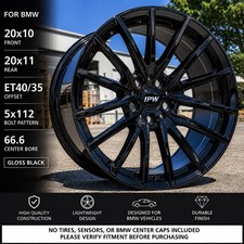 20x10 20x11 Bmw Wheels Rims 5x112 Et4035 66.6 Gloss Black Staggered Set Of 4 20x10 20x11 Bmw Wheels Rims 5x112 Et4035 66.6 Gloss Black Staggered Set Of 4