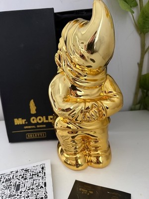 Seletti Mr Gold Gnome Figurine Original w/ Box Designer Gold